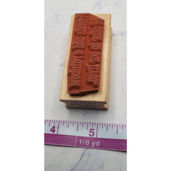 Great Impressions Friends Add A Rainbow to of Color Rubber Stamp Words Phrases - Picture 7 of 7